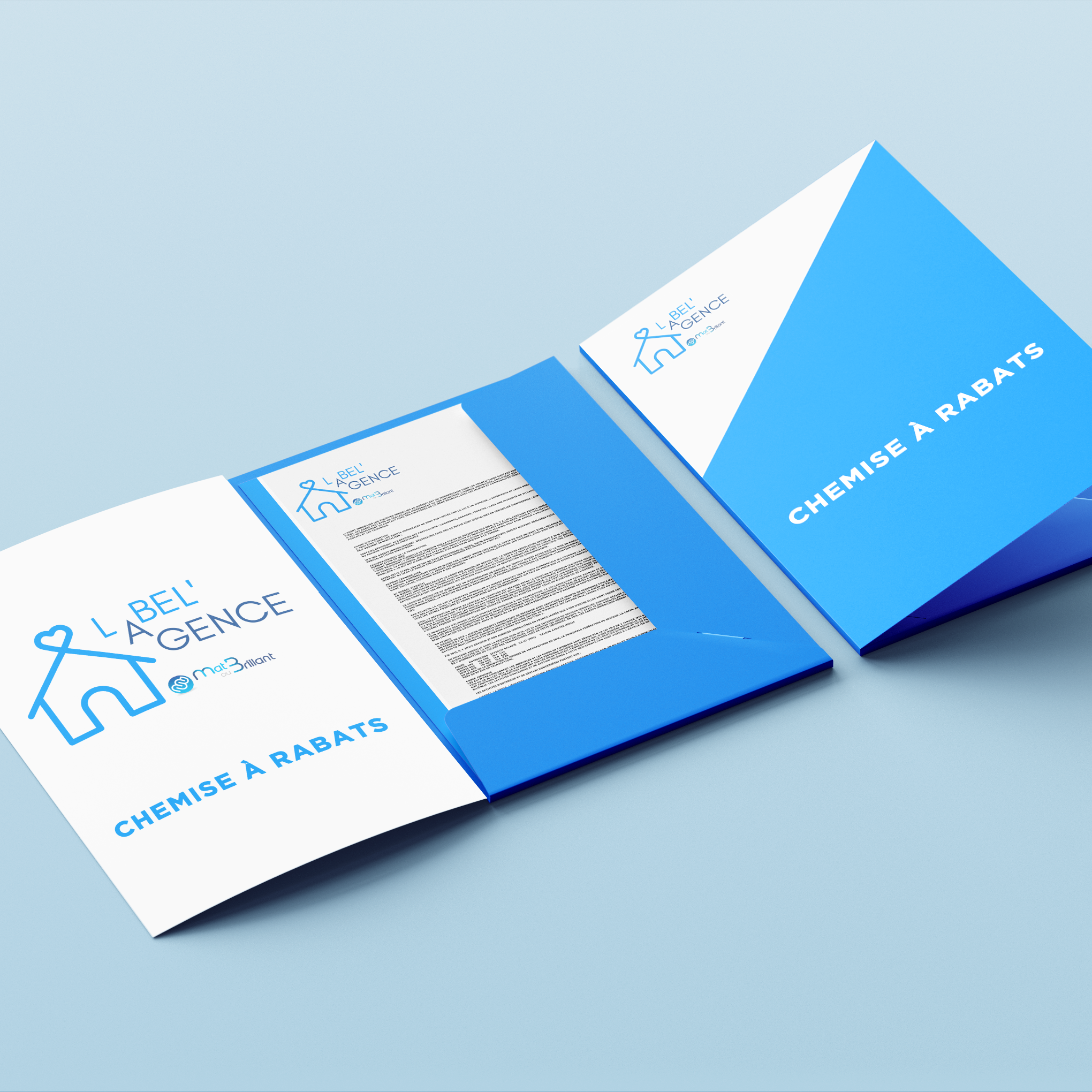 Chemise à rabats immobilier